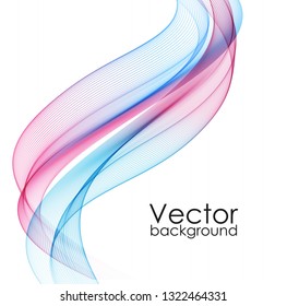 Abstract background with color waves