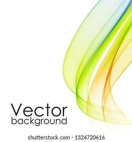 Abstract background with color waves