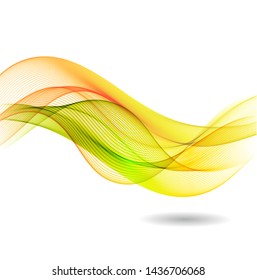 Abstract background with color waves