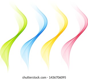 Abstract background with color waves