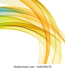 Abstract background with color waves