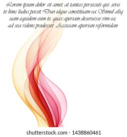 Abstract background with color waves