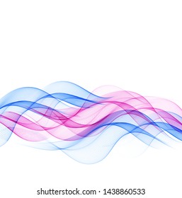 Abstract background with color waves