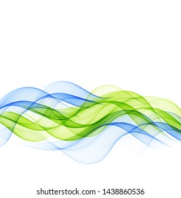 Abstract background with color waves