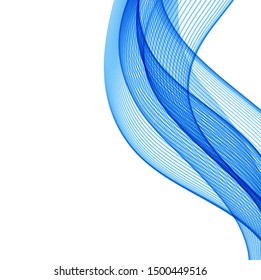 Abstract background with color waves
