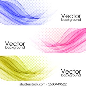 Abstract background with color waves