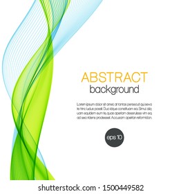 Abstract background with color waves