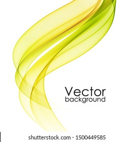 Abstract background with color waves