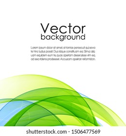 Abstract background with color waves