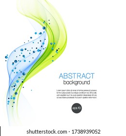 Abstract background with color waves