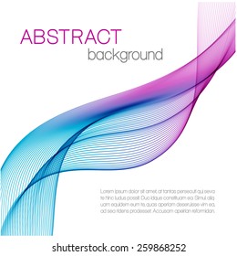 Abstract background with color waves