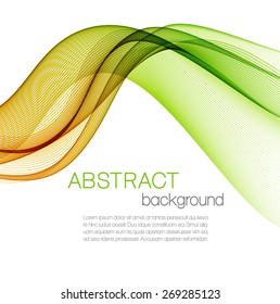 Abstract background with color waves