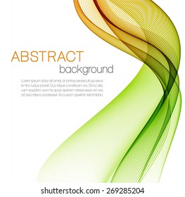 Abstract background with color waves