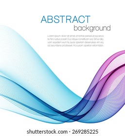 Abstract background with color waves