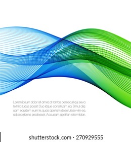 Abstract background with color waves