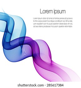 Abstract background with color waves