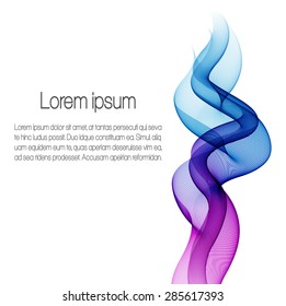 Abstract background with color waves