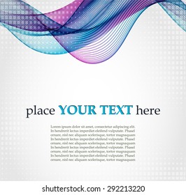 Abstract background with color waves