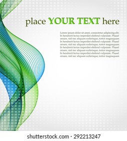 Abstract background with color waves