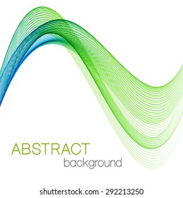 Abstract background with color waves
