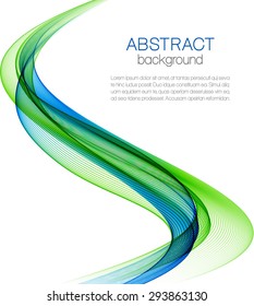 Abstract background with color waves