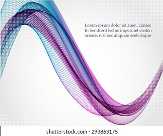 Abstract background with color waves