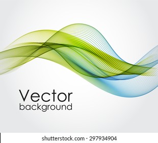 Abstract background with color waves