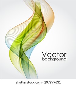 Abstract background with color waves