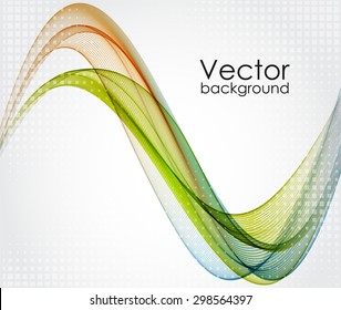 Abstract background with color waves