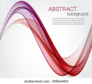 Abstract background with color waves