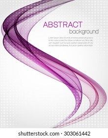 Abstract background with color waves