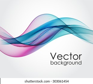 Abstract background with color waves