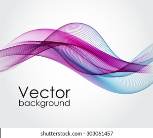 Abstract background with color waves