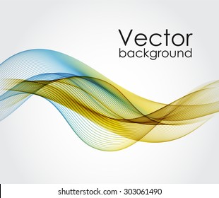 Abstract background with color waves