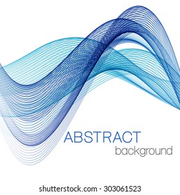 Abstract background with color waves