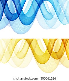 Abstract background with color waves
