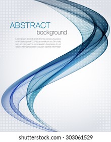 Abstract background with color waves