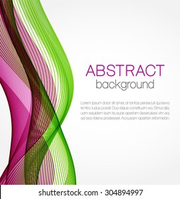 Abstract background with color waves