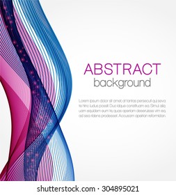 Abstract background with color waves