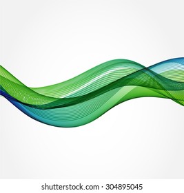 Abstract background with color waves