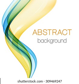 Abstract background with color waves