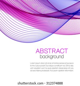 Abstract background with color waves