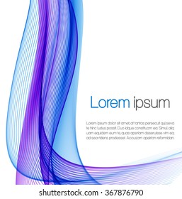 Abstract background with color waves