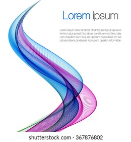 Abstract background with color waves