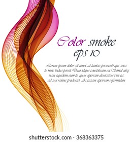 Abstract background with color waves