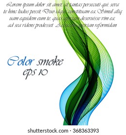 Abstract background with color waves