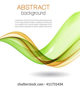 Abstract background with color waves