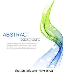 Abstract background with color waves
