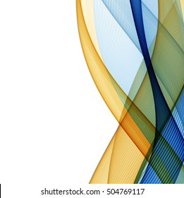 Abstract background with color waves