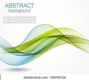 Abstract background with color waves